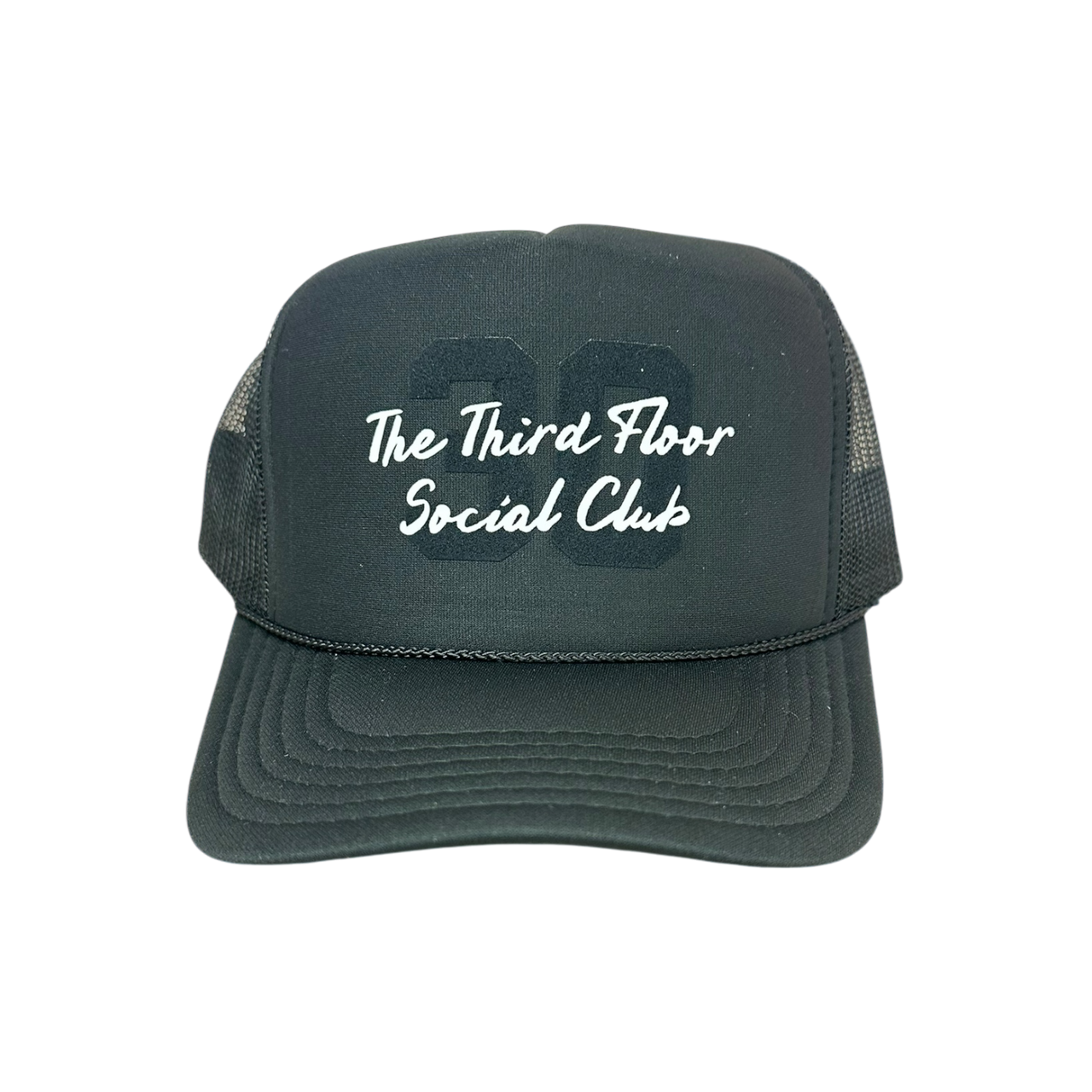 3rd Floor Social Club (30s)- Black Trucker Hat