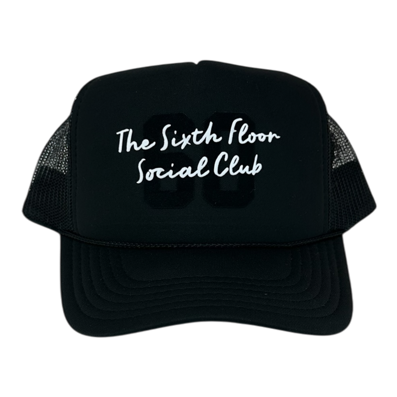6th Floor Social Club (60s)- Black Trucker Hat