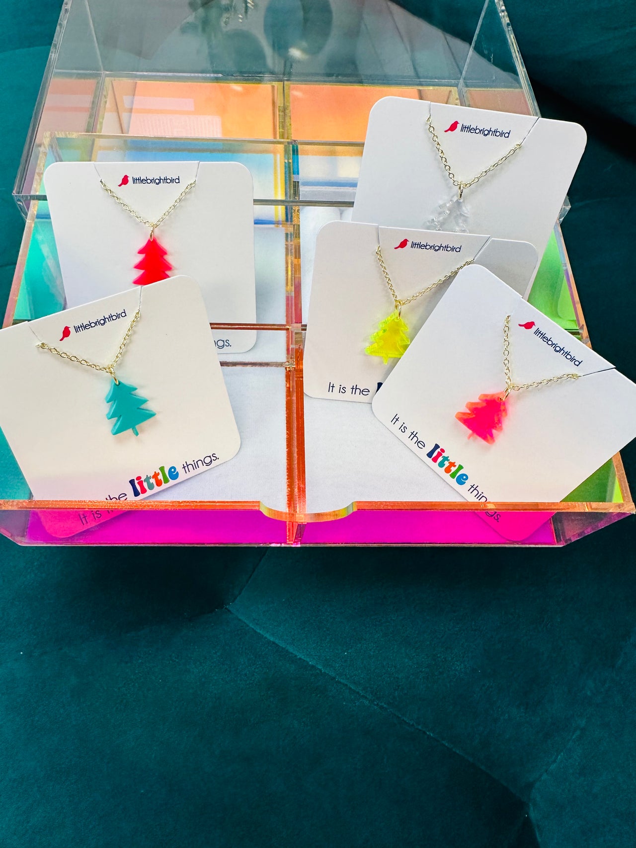 Acrylic Mini Tree - Pink Translucent