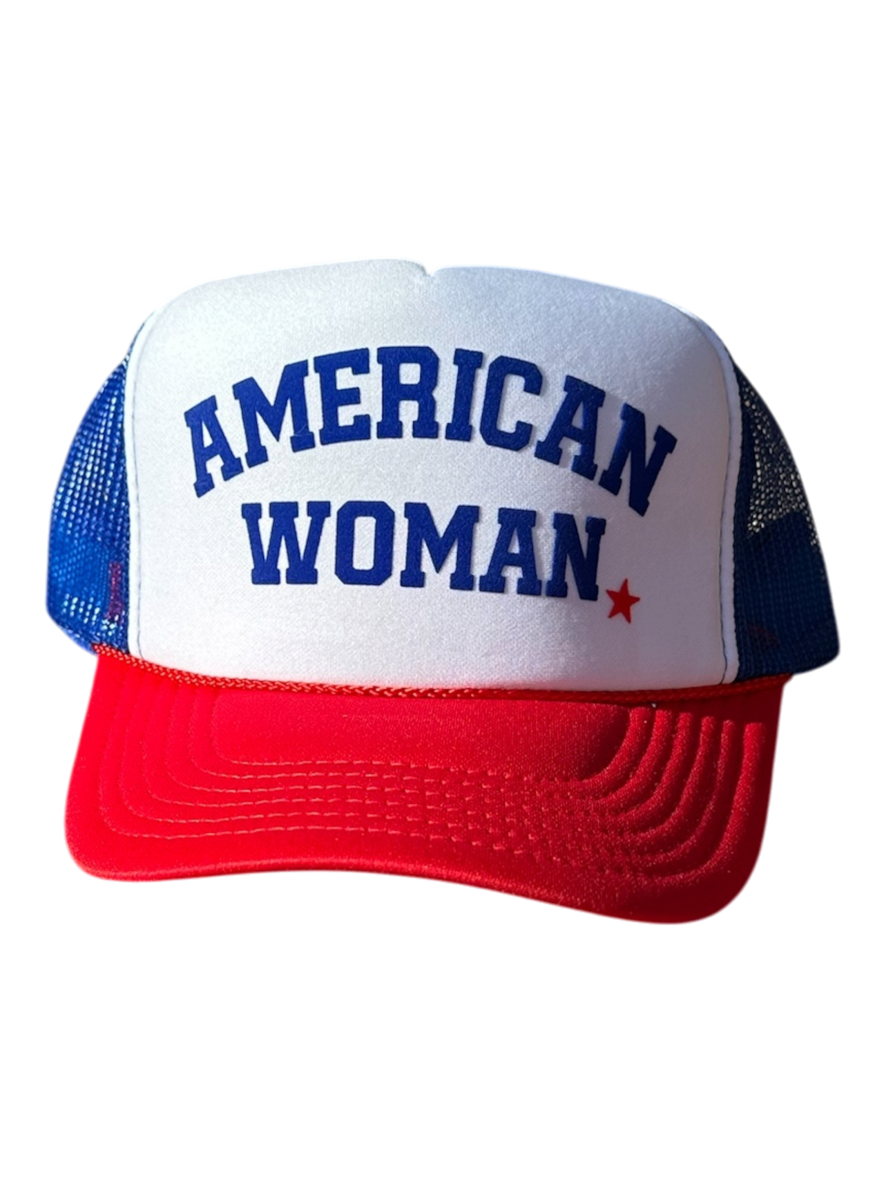 American Woman - Red, White & Blue Trucker Hat
