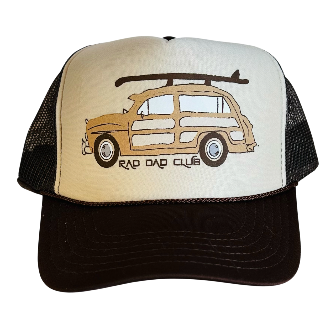Rad Dad Club - Vintage Car - Tan/Brown Trucker Hat