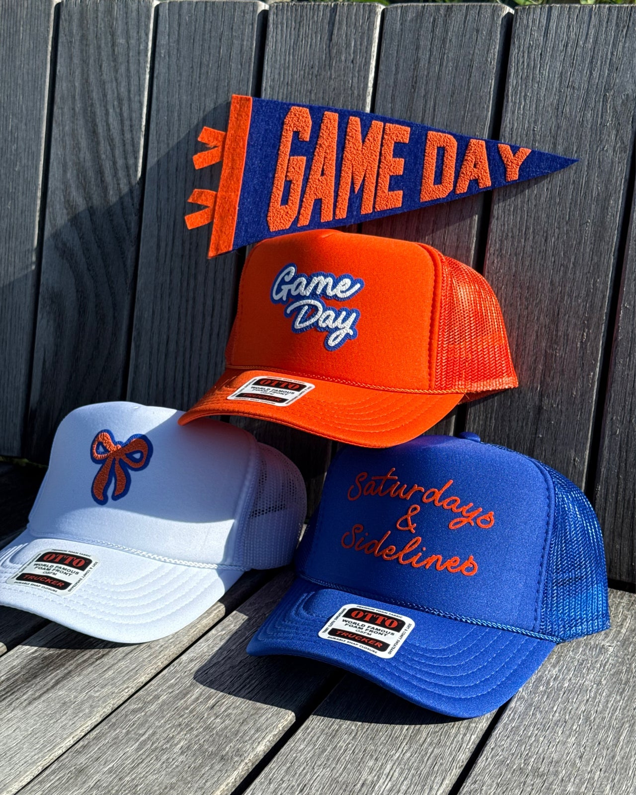 Saturdays & Sidelines - Royal Blue Trucker Hat