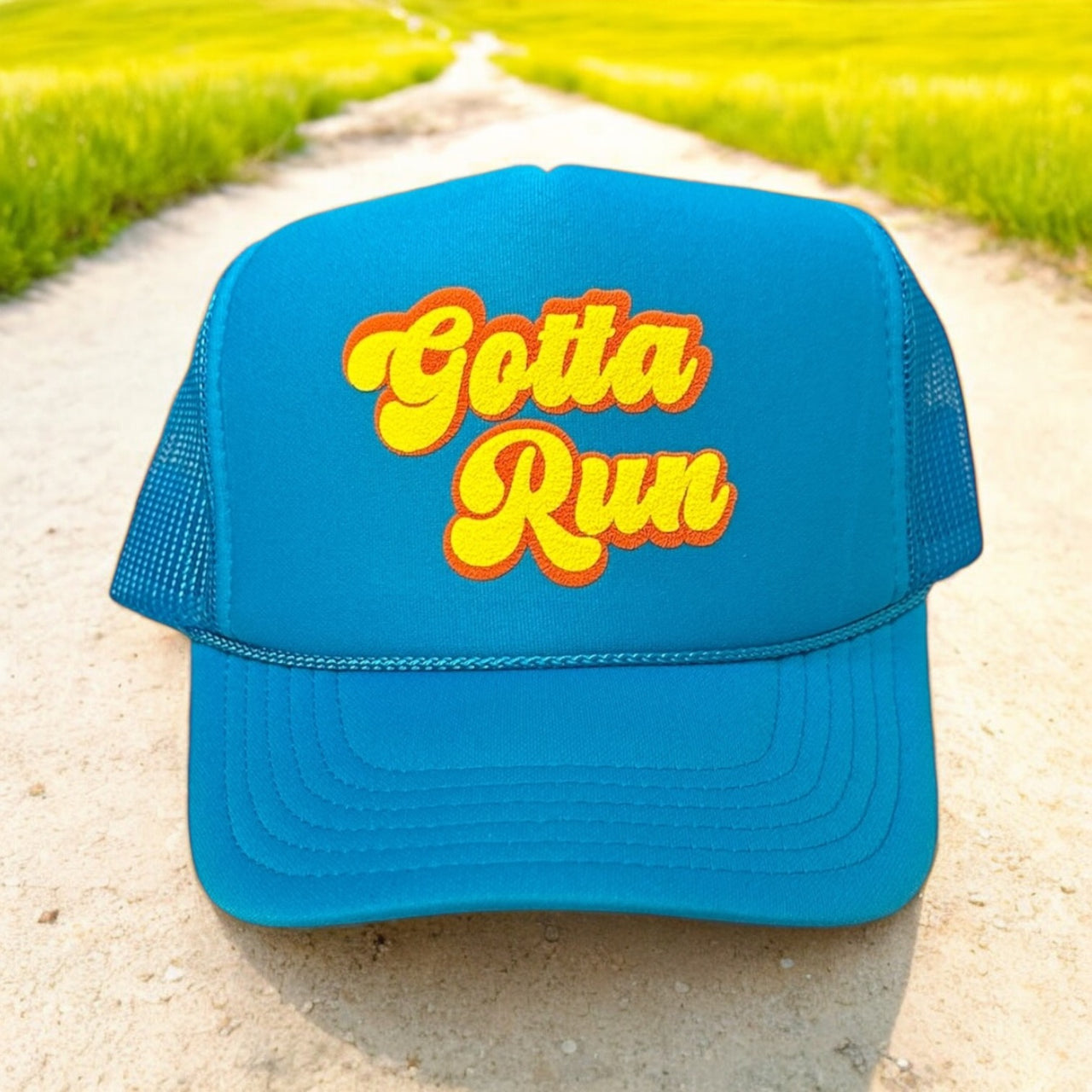 Gotta Run - Surf Blue Trucker Hat