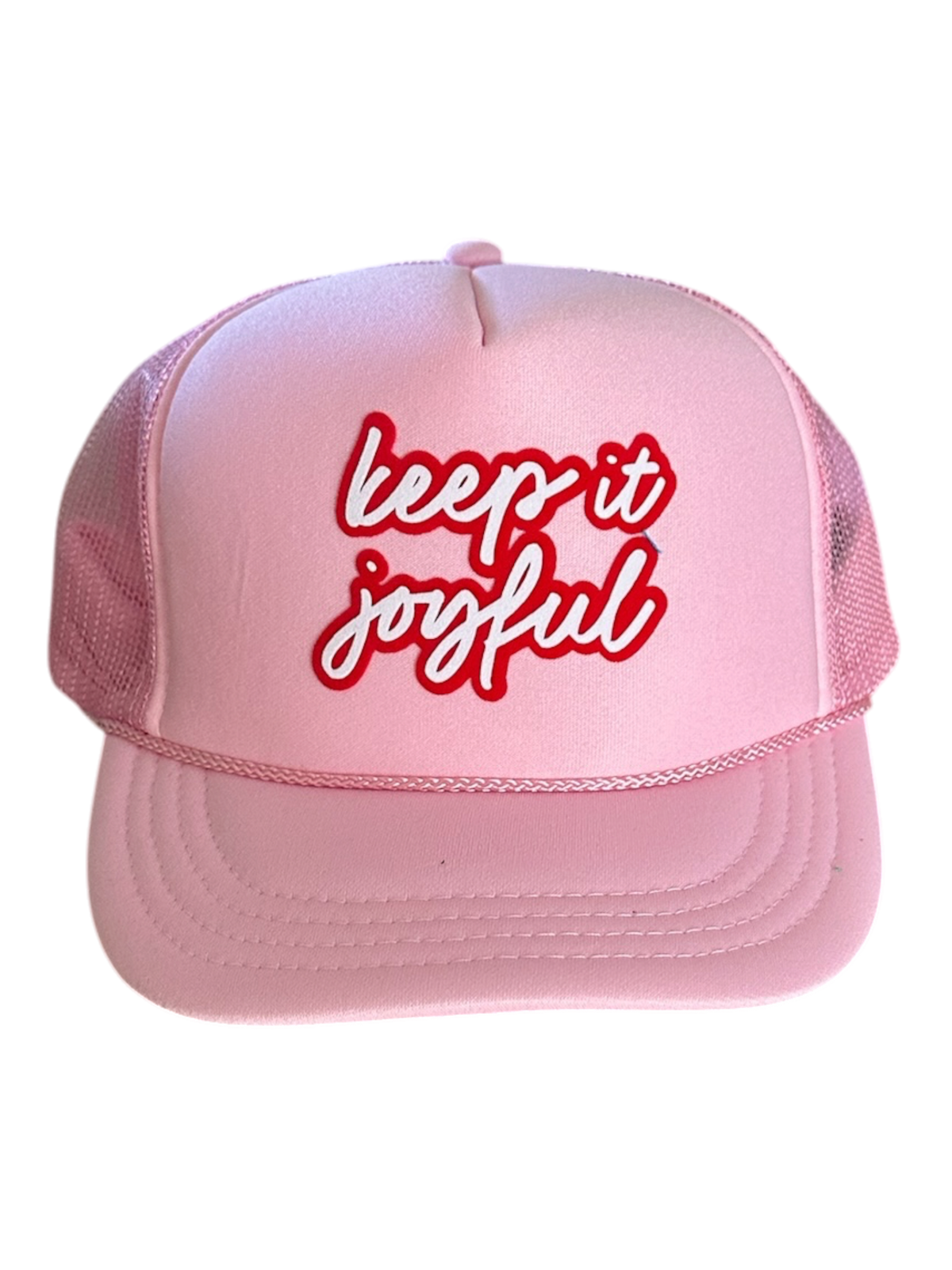Keep it joyful - Light Pink Trucker Hat
