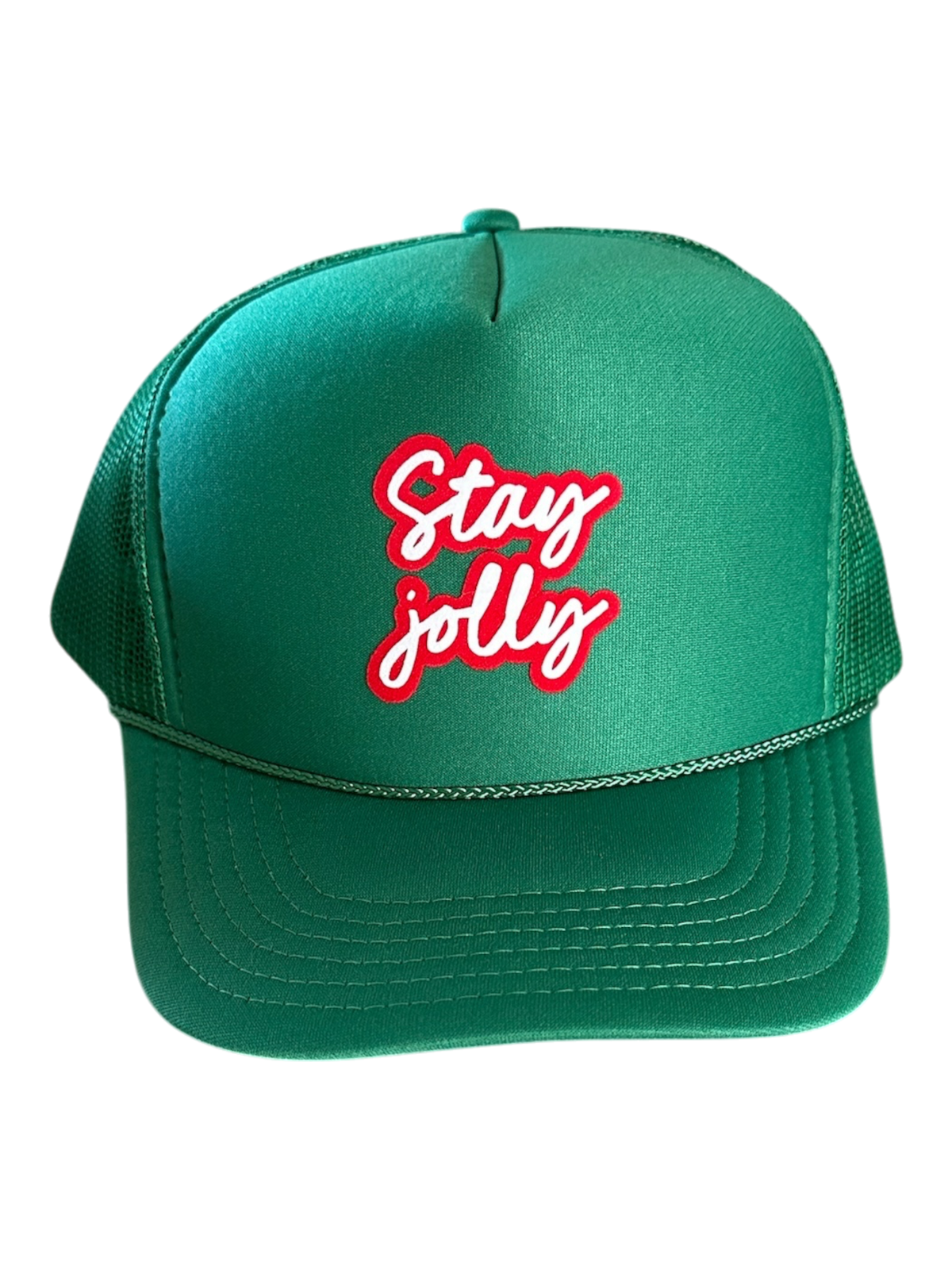 Stay Jolly - Green Trucker Hat