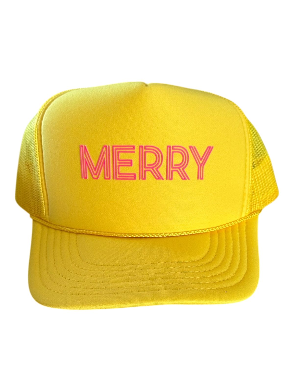 Merry (retro) - Yellow Trucker Hat