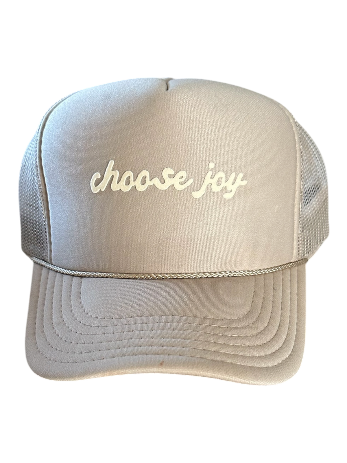 choose joy - Tonal Khaki Trucker Hat