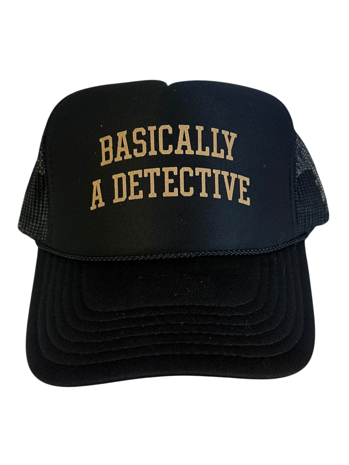 Basically a Detective - Black Trucker Hat