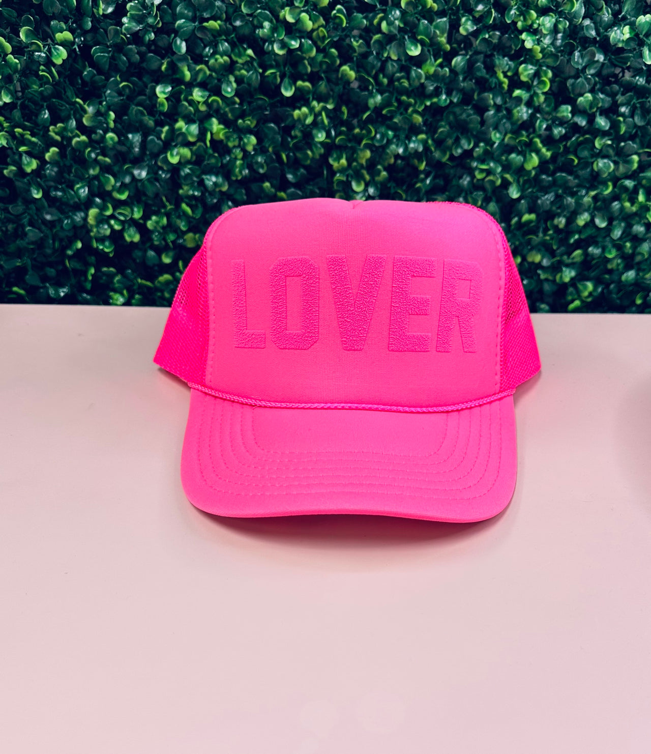 CUSTOM - Neon Pink Tonal Trucker Hat