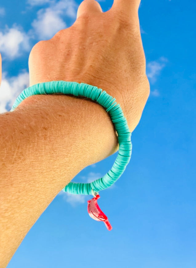 Cardinal Turquoise Beaded Bracelet