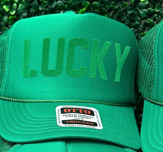 CUSTOM - Green Tonal Trucker Hat