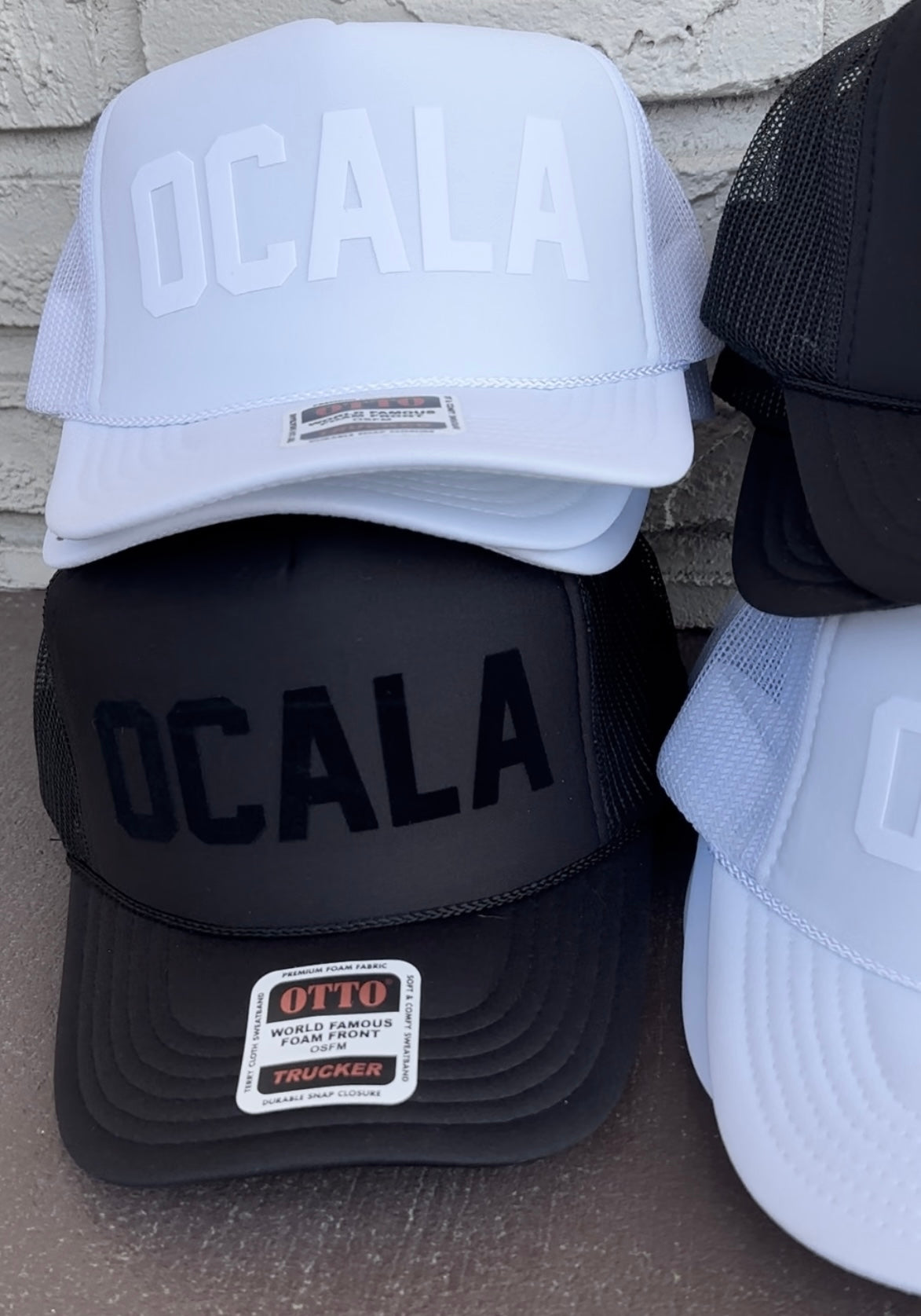 CUSTOM - White Tonal Trucker Hat