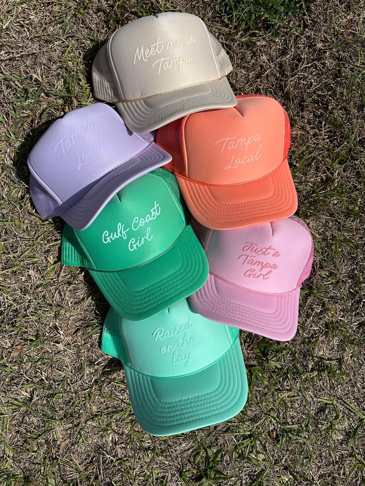 SPRING - Cactus Green Tonal Trucker Hat (Customize)