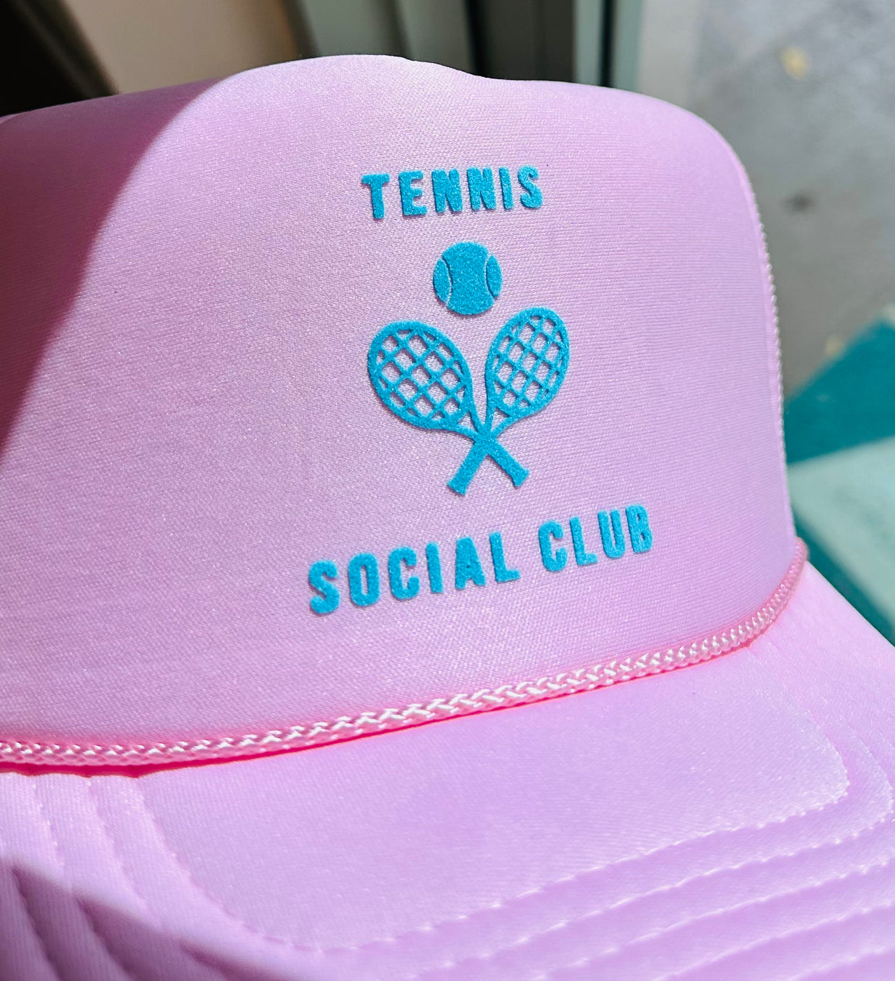 Tennis Social Club Trucker - Light Pink