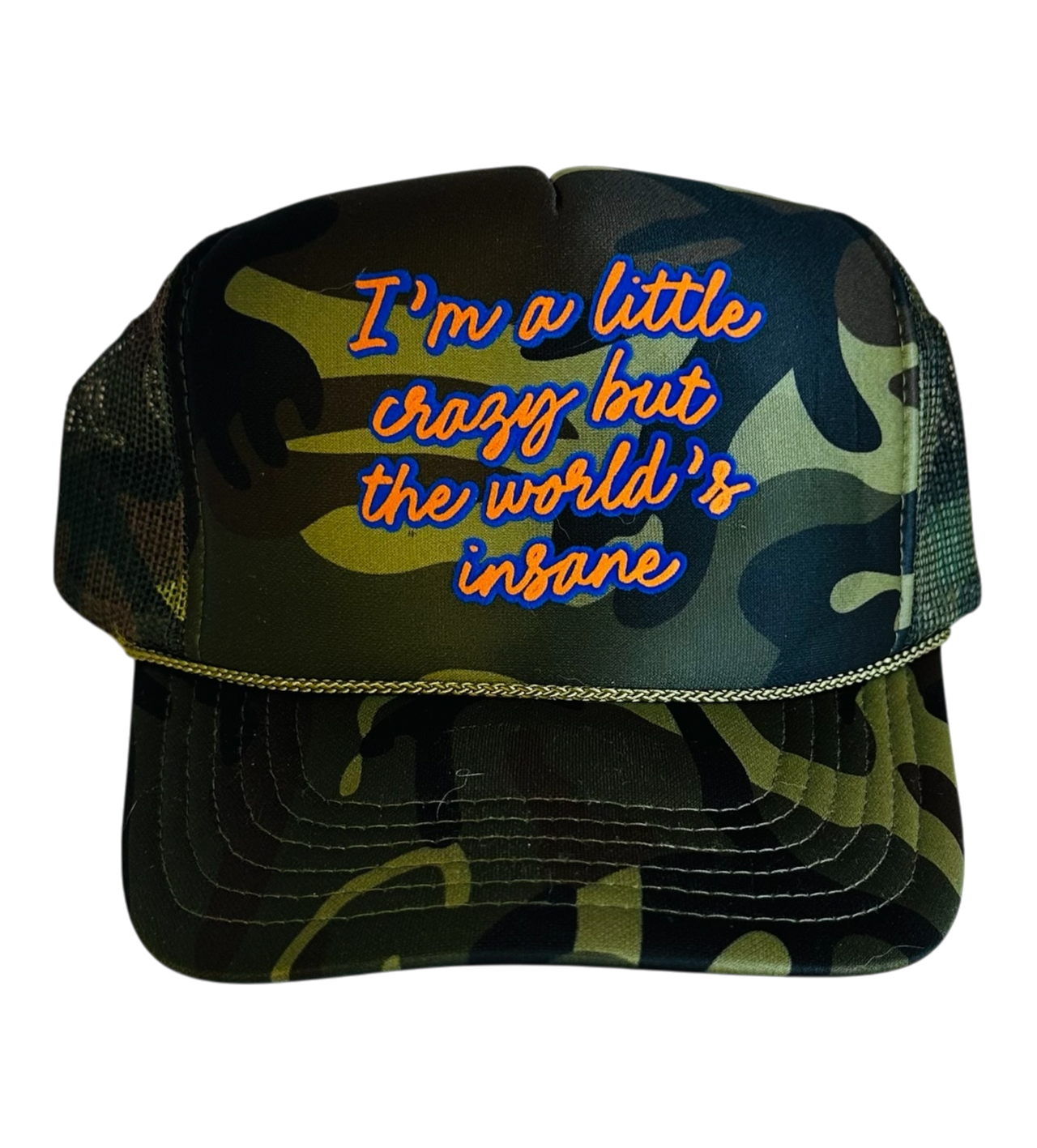 Morgan Wallen "I'm a little crazy..." - Camo Trucker Hat