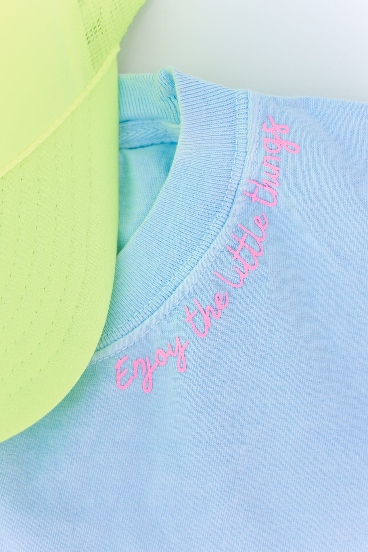 Enjoy the little things - Sky Blue Tee
