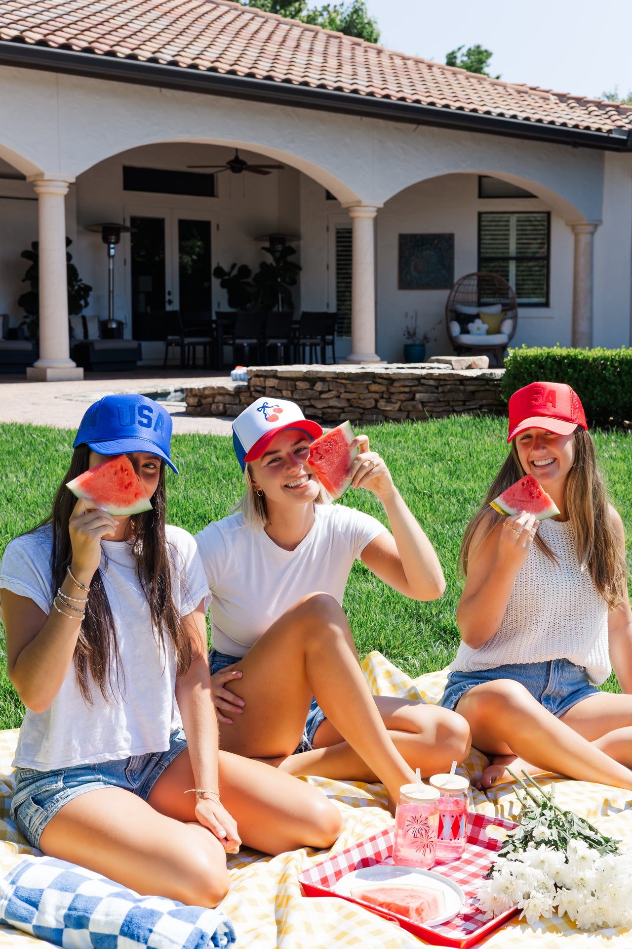 USA - Royal Blue Trucker Hat