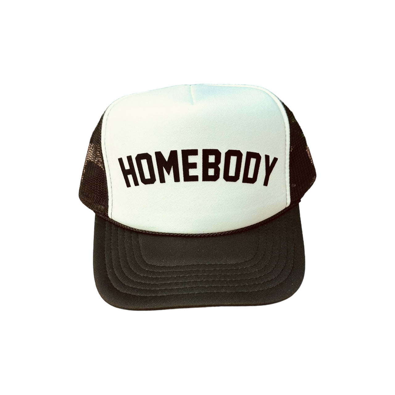 Homebody White/Black Trucker