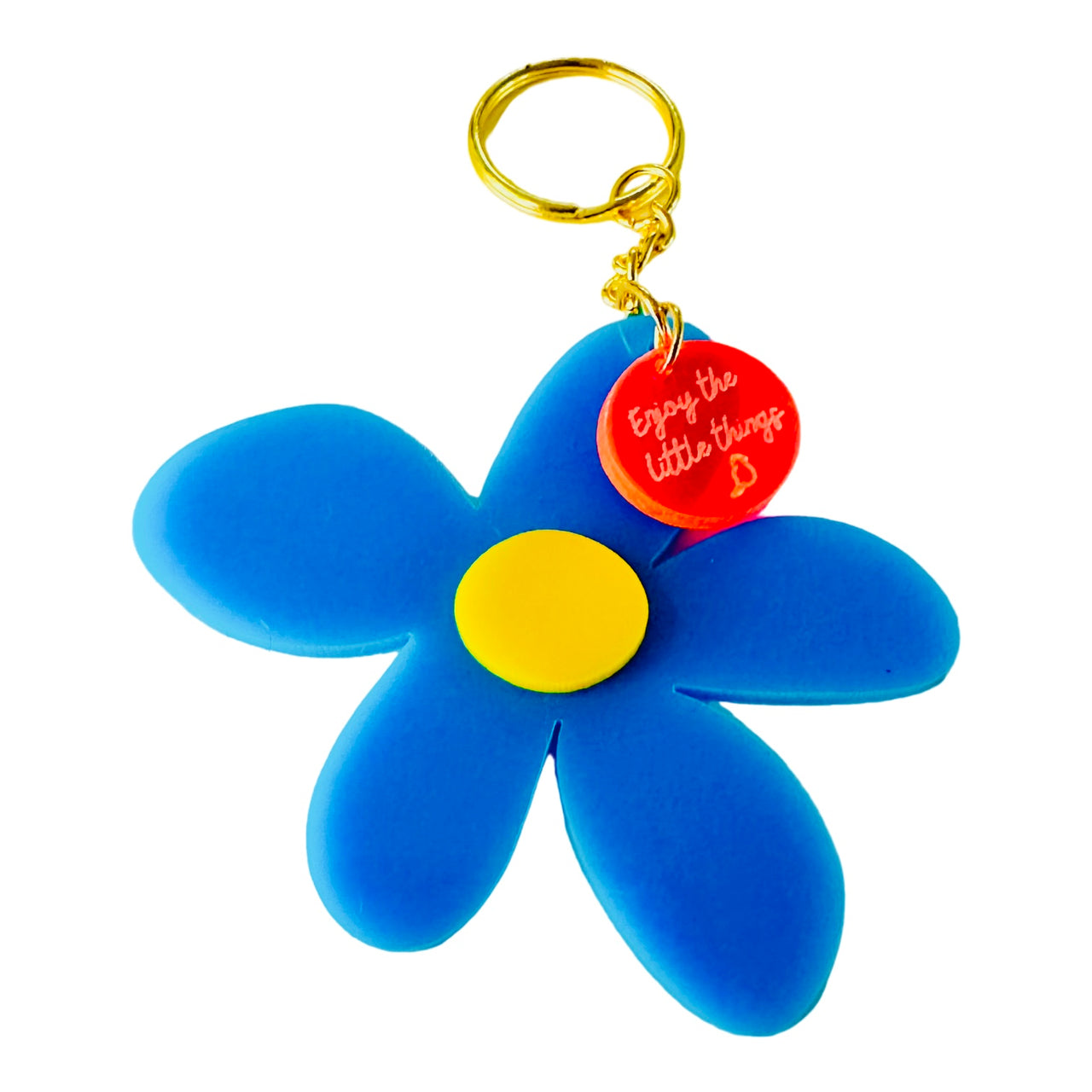 Daisy in blue - Keychain