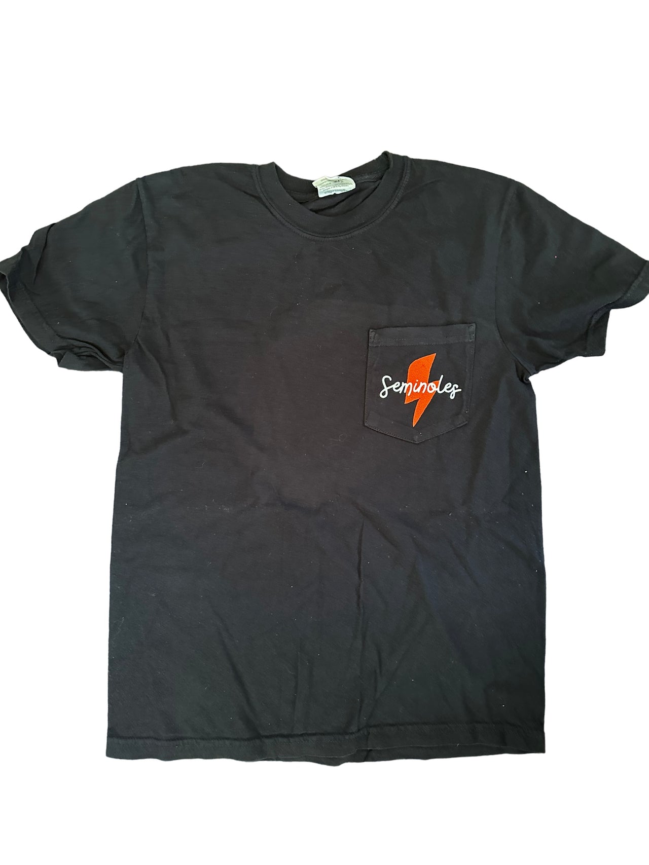 Seminoles Bolt Black Pocket Tee