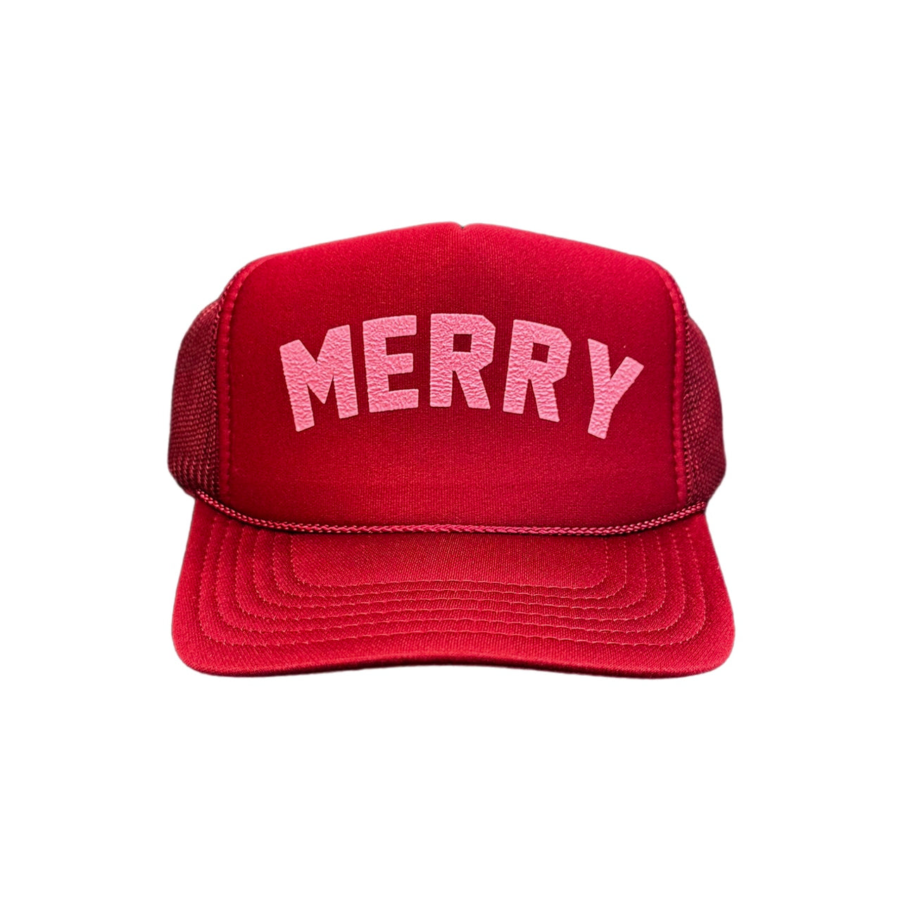 Holiday - Velvet MERRY Maroon Trucker