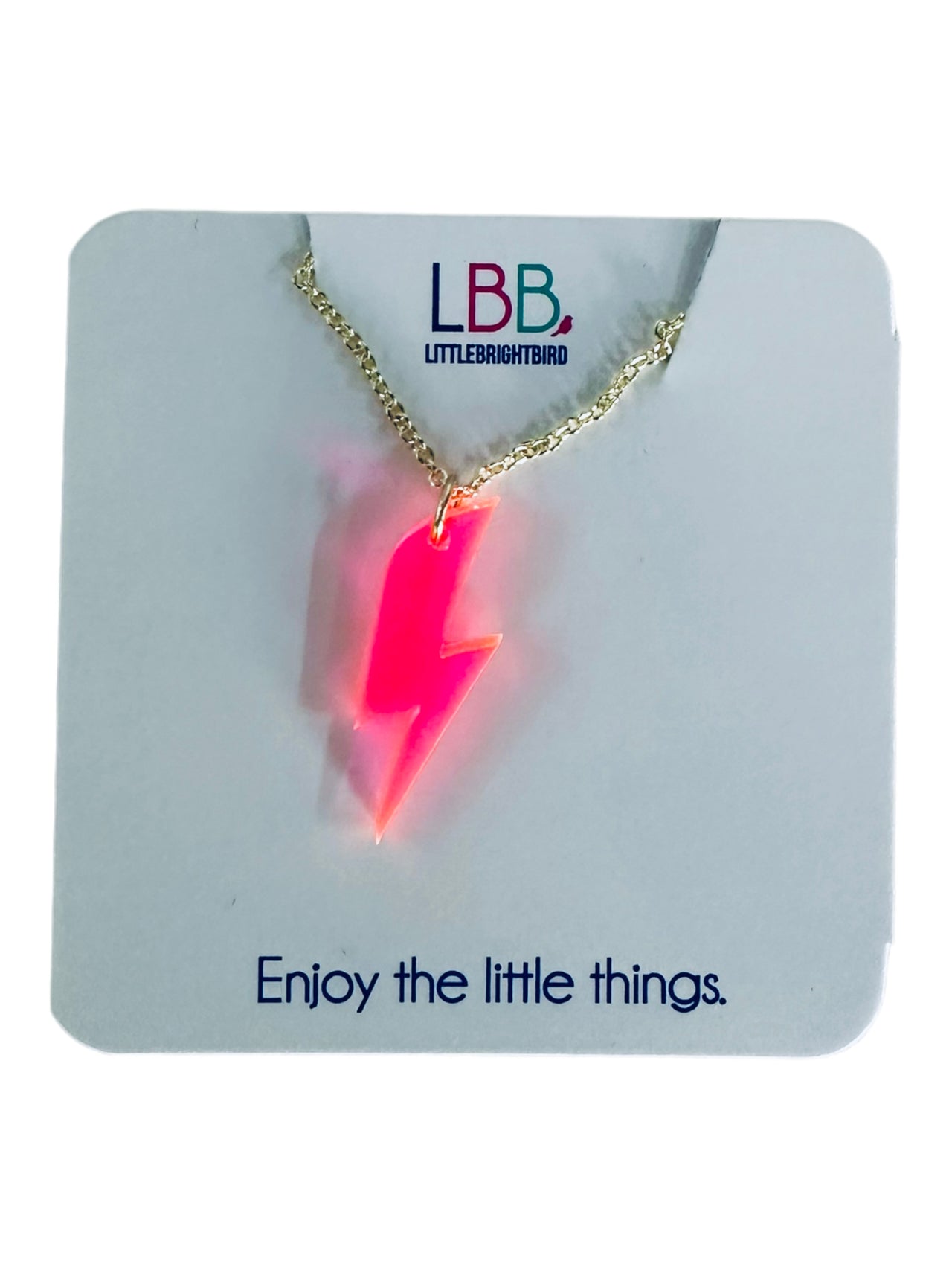 Acrylic Bolt Mini - Neon Pink