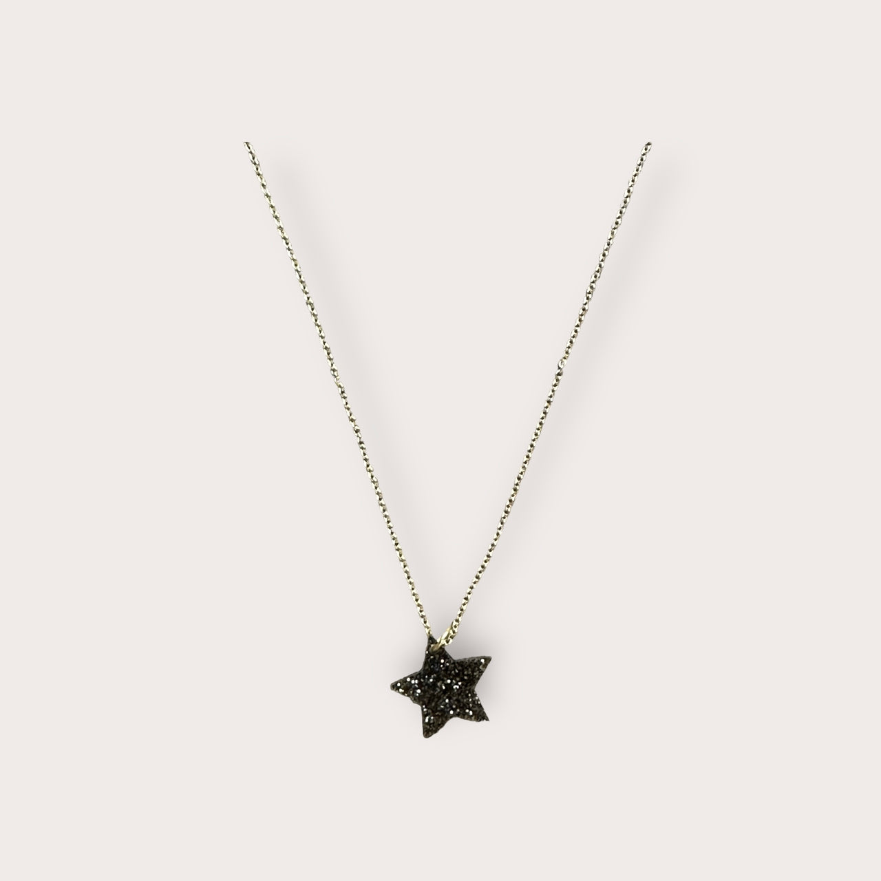Acrylic Star Mini - black glitter