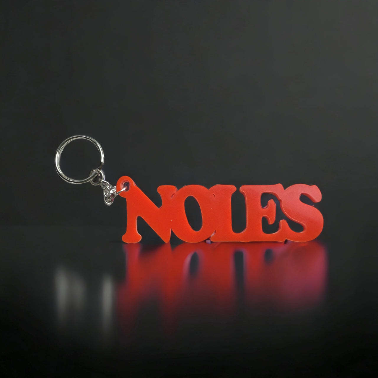 Acrylic NOLES (Orange) Keychain