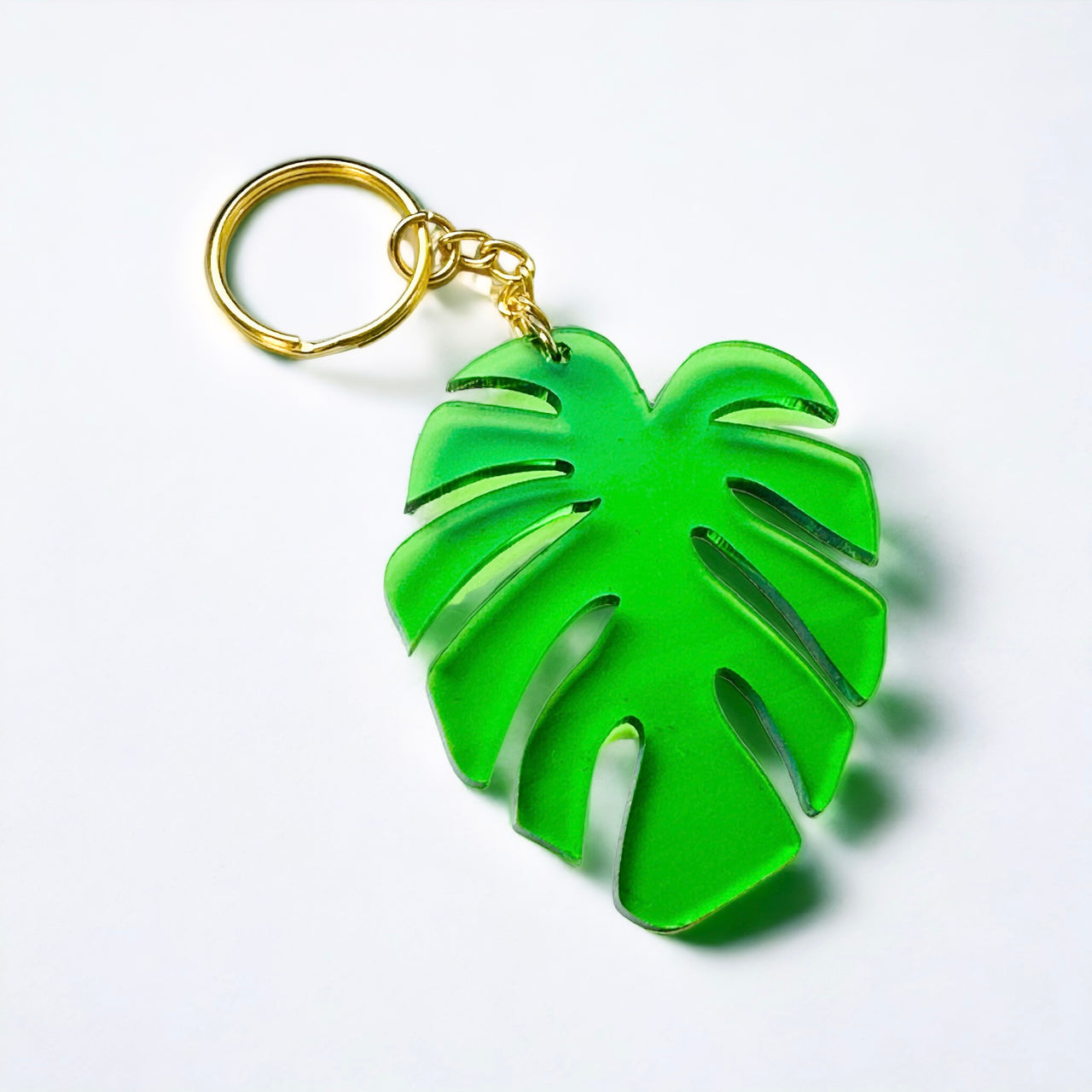 Monstera Keychain