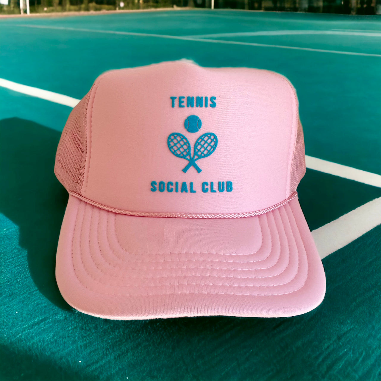 Tennis Social Club Trucker - Light Pink