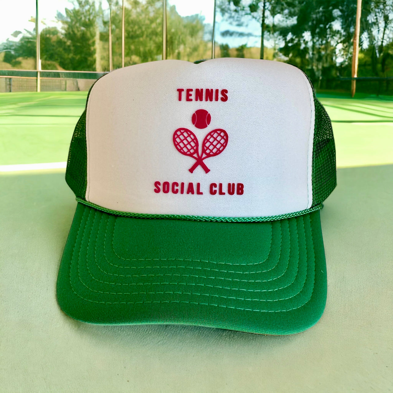 Tennis Social Club Trucker - White/Green