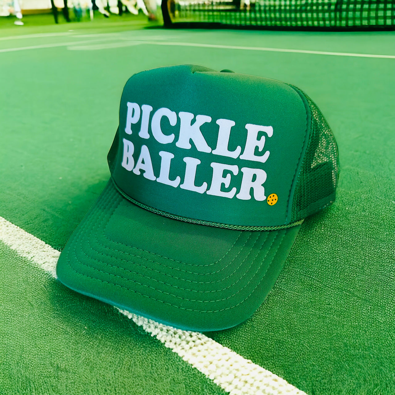 PICKLEBALLER Green Trucker