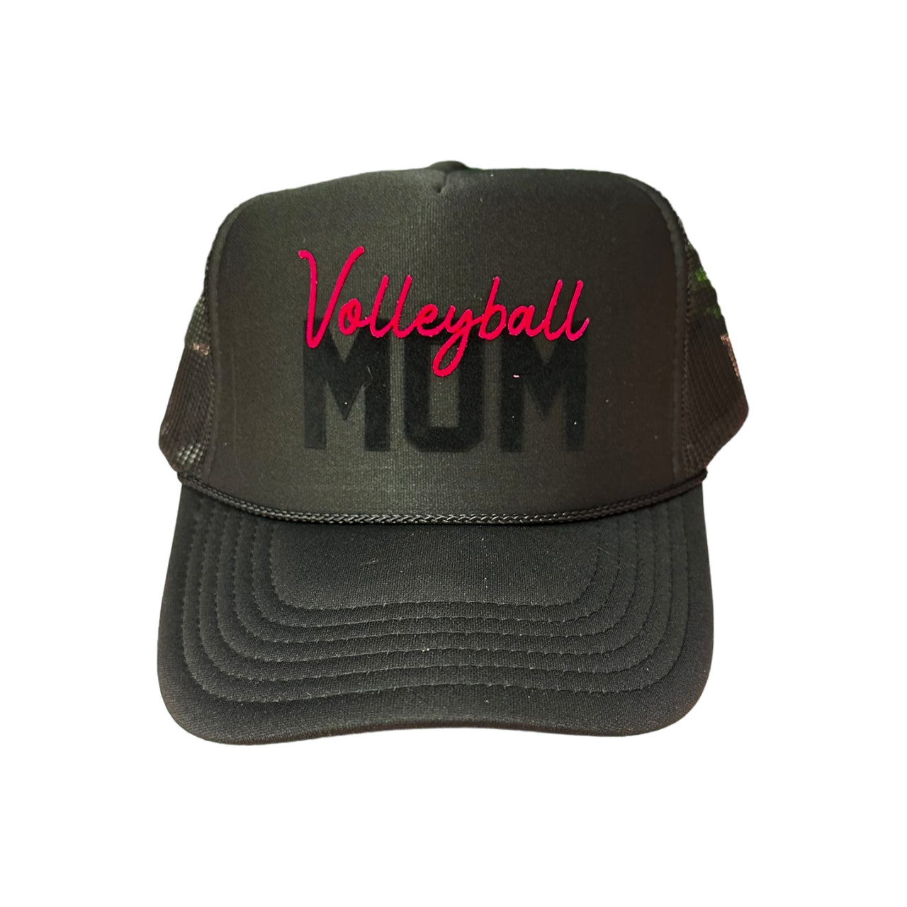 Volleyball MOM Trucker- Black