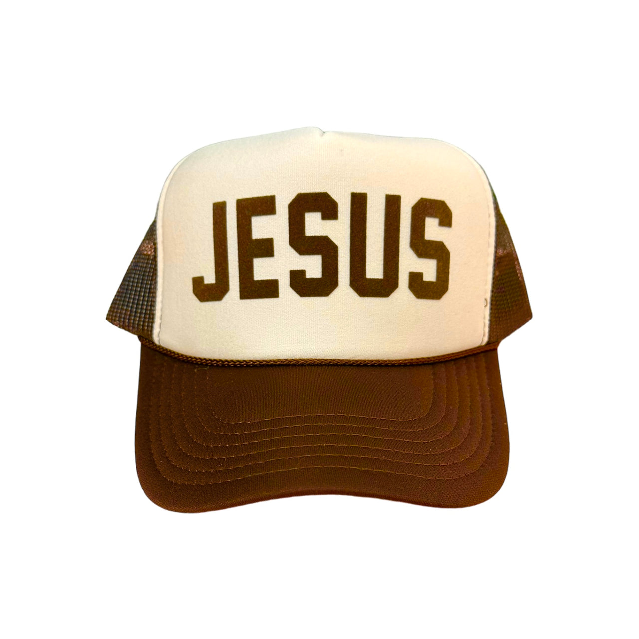 JESUS Tan/Brown Trucker