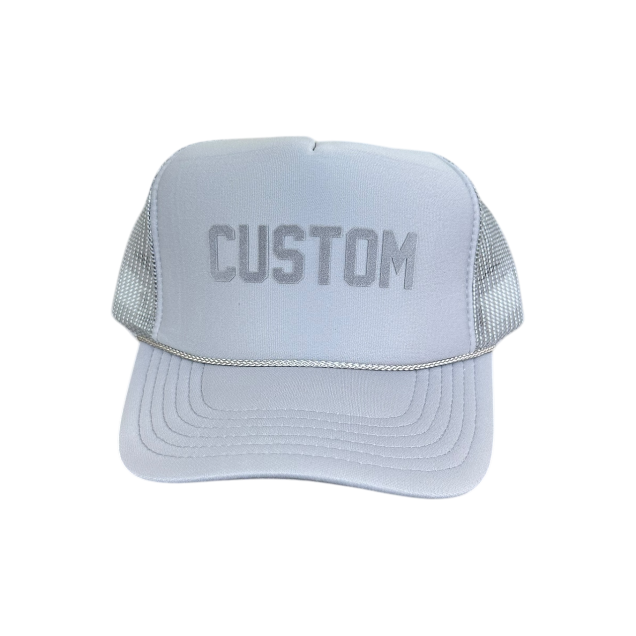 CUSTOM - Gray Tonal Trucker Hat