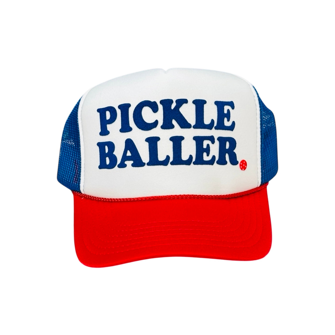 Pickleballer - Red.White.Blue Trucker Hat