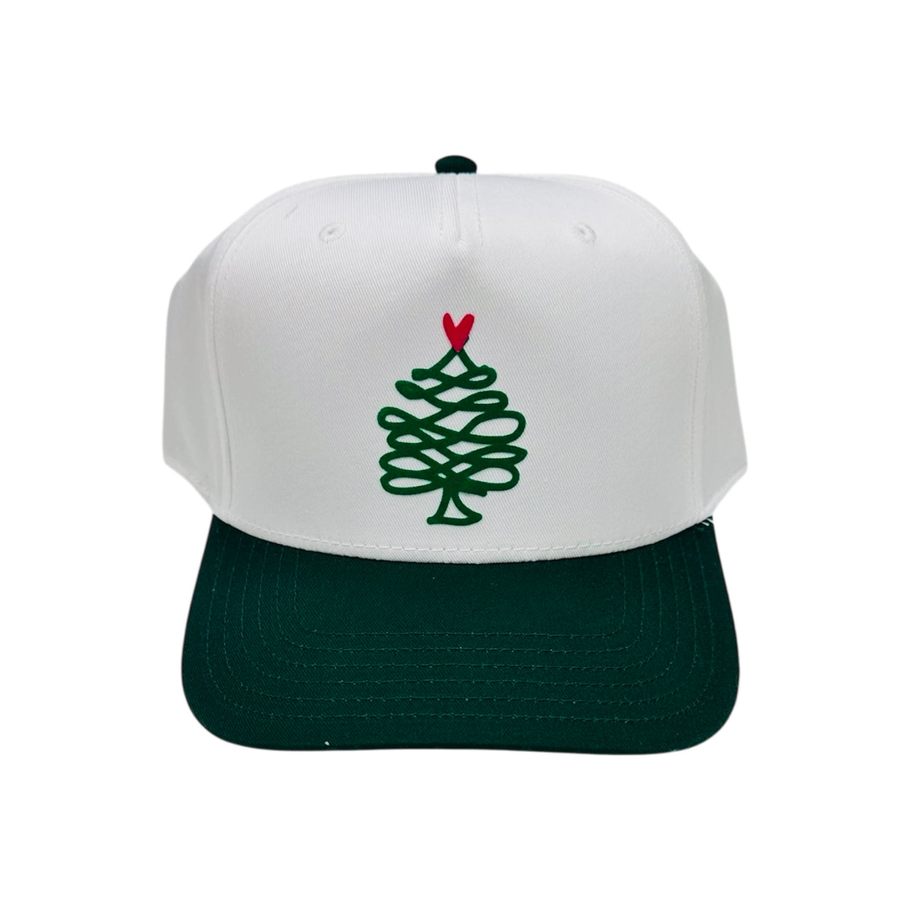 Holiday Tree - White/Green Classic Fit Hat