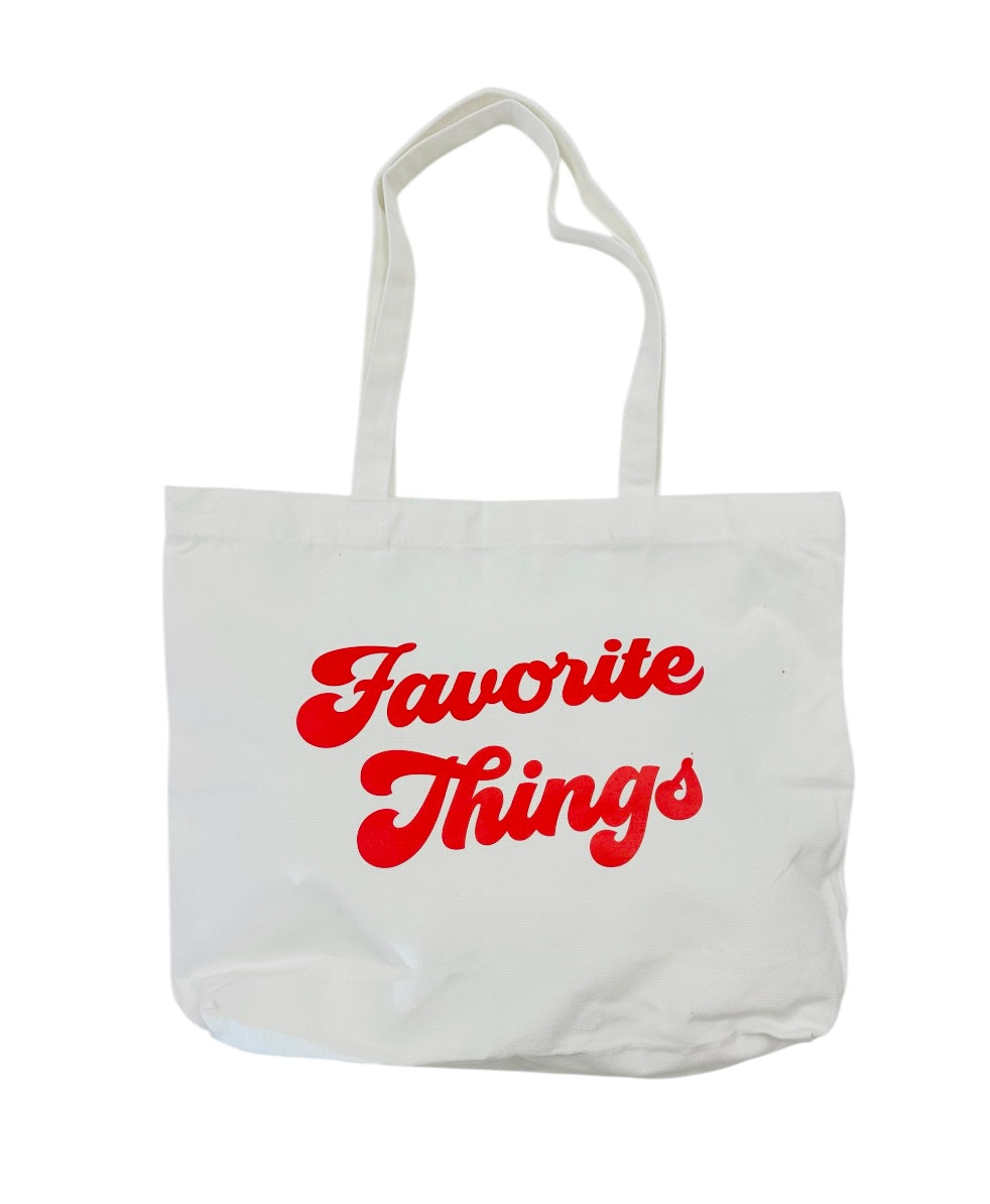 'Favorite Things' Canvas Tote