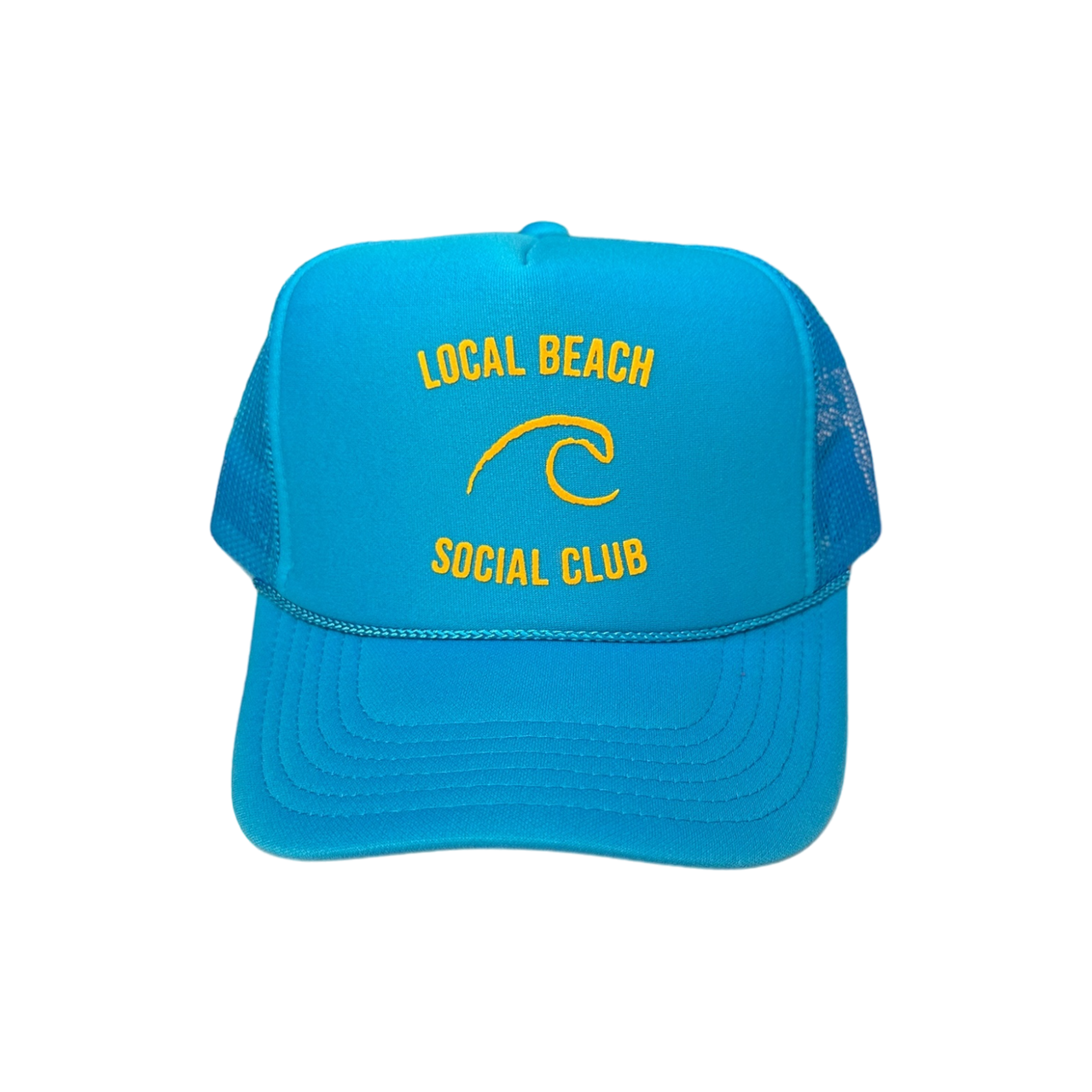 'Local Beach Social Club' Surf Blue Trucker