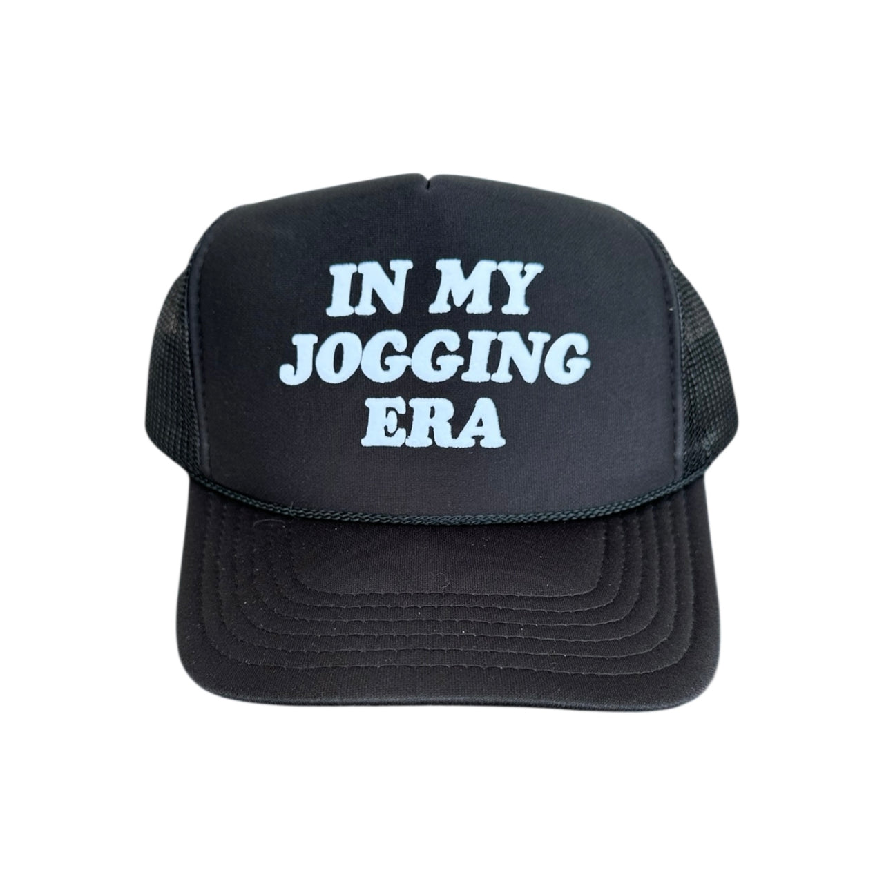 In My Jogging Era - Black Trucker Hat