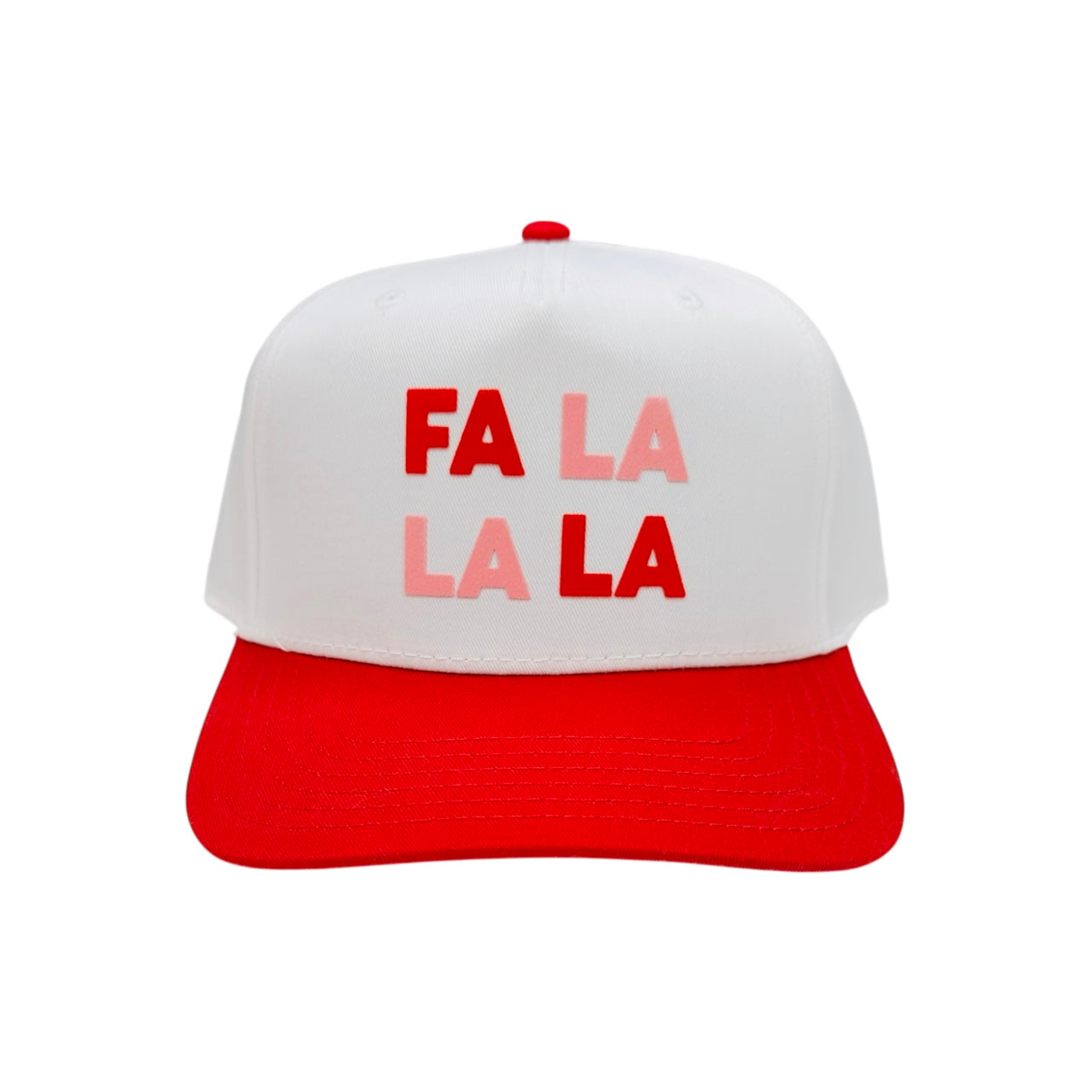 Fa La La La - White/Red Classic Fit Hat