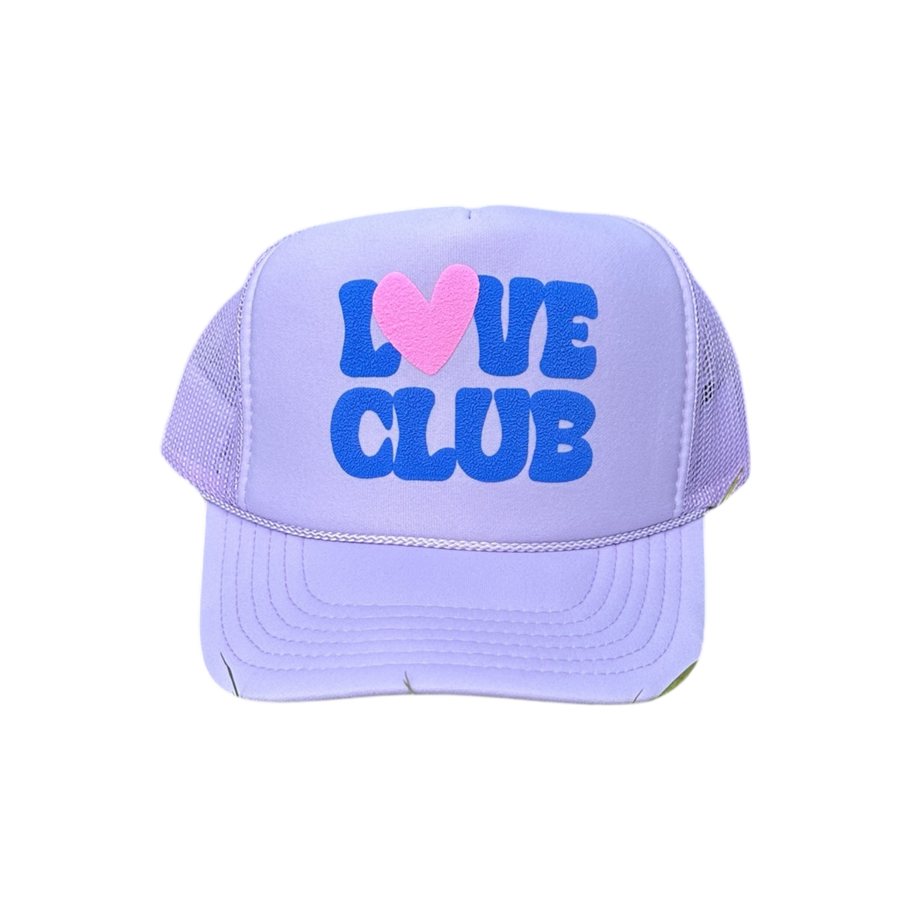 Love Club (puff) - Lilac Trucker Hat