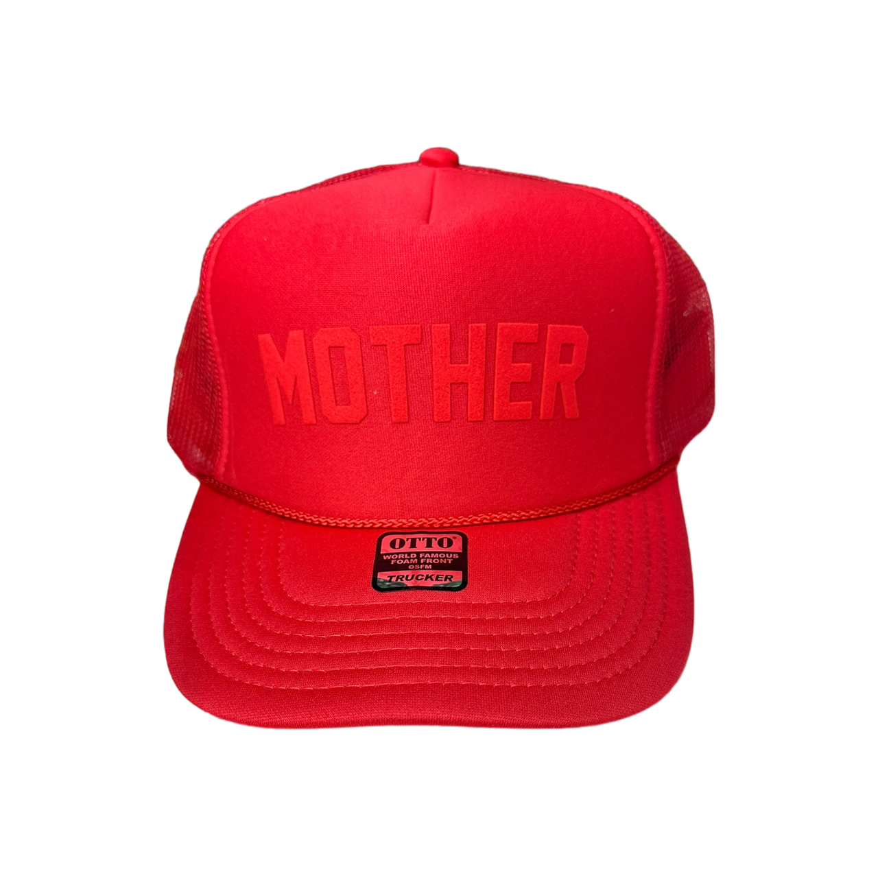 TOT Trucker - MOTHER - (Red on Red)