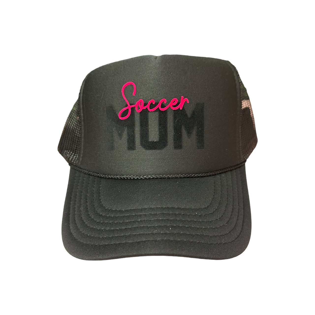 Soccer MOM Trucker- Black