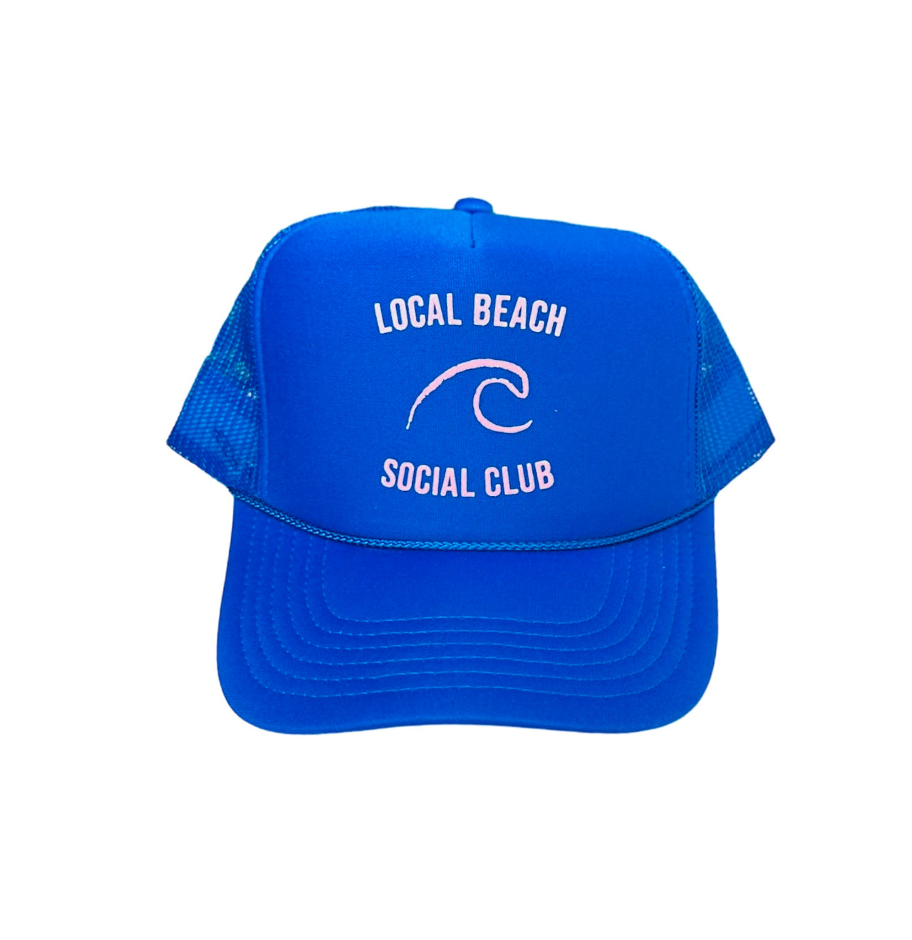 'Local Beach Social Club' Royal Blue Trucker