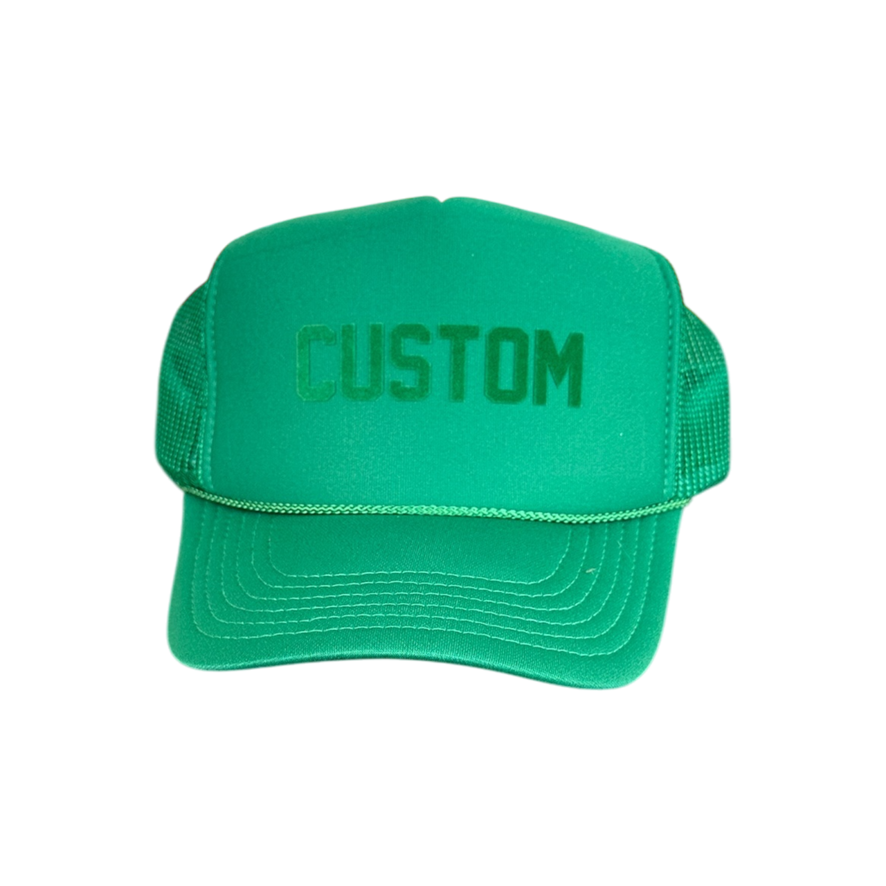 CUSTOM - Green Tonal Trucker Hat