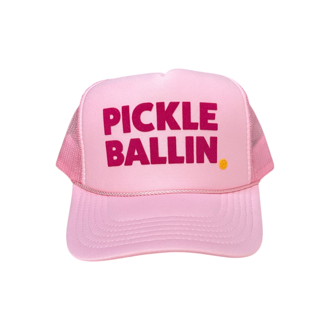 Pickleballin - Pink Trucker Hat