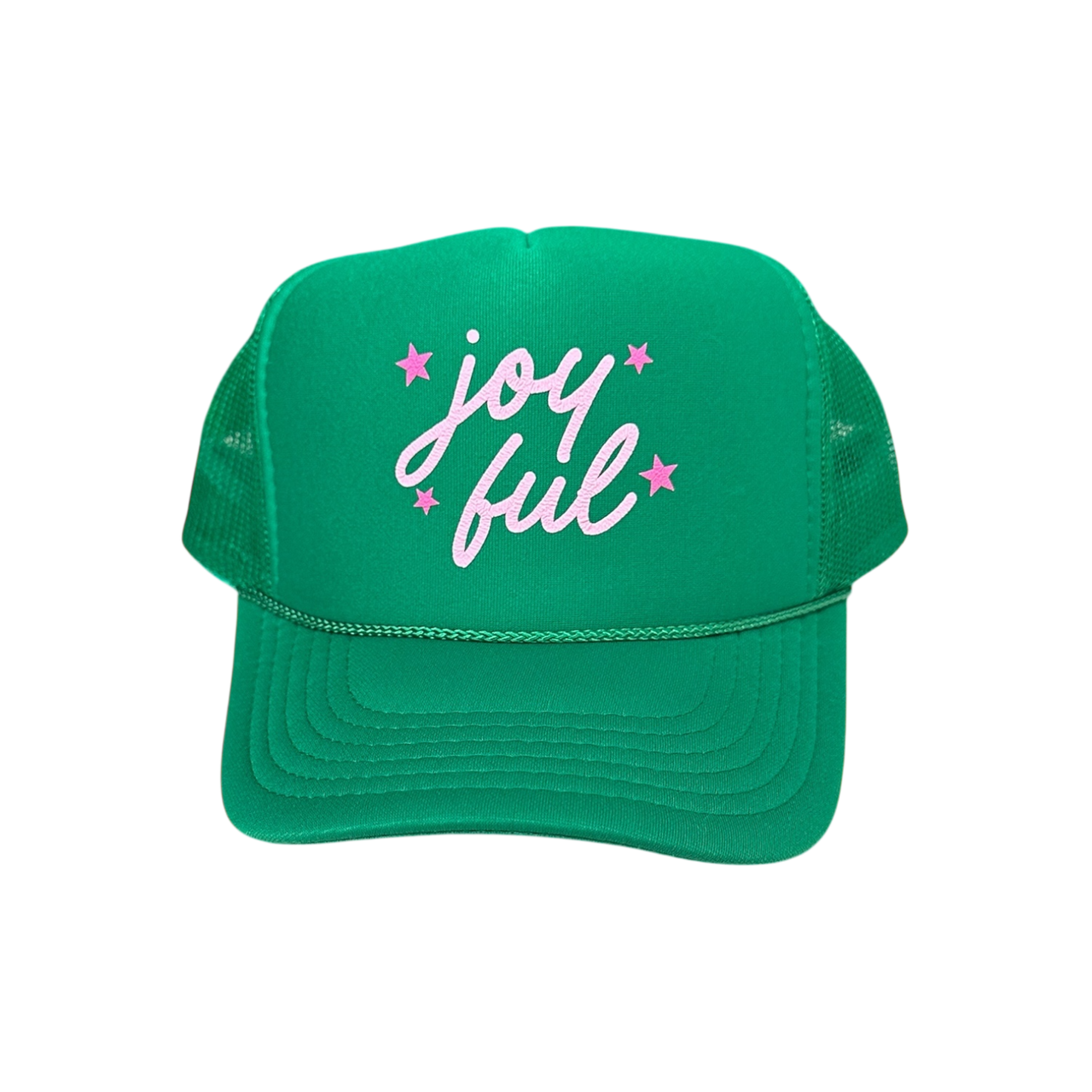 joyful (stars) - Green Trucker Hat