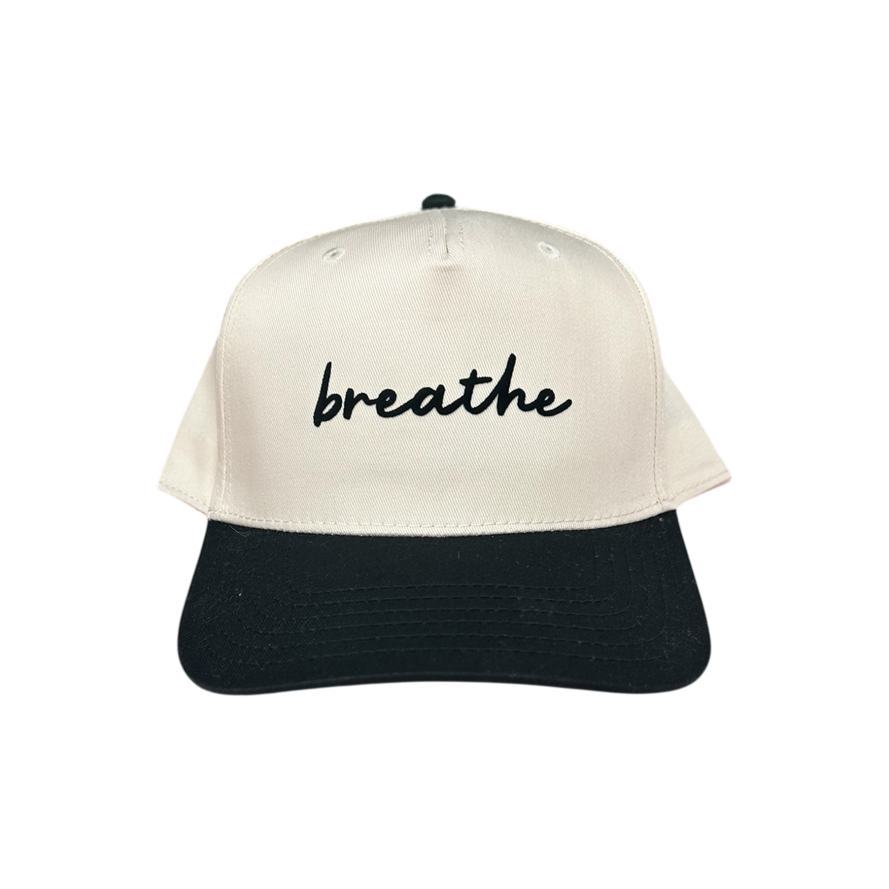 Breathe - Khaki/Black Baseball Cap