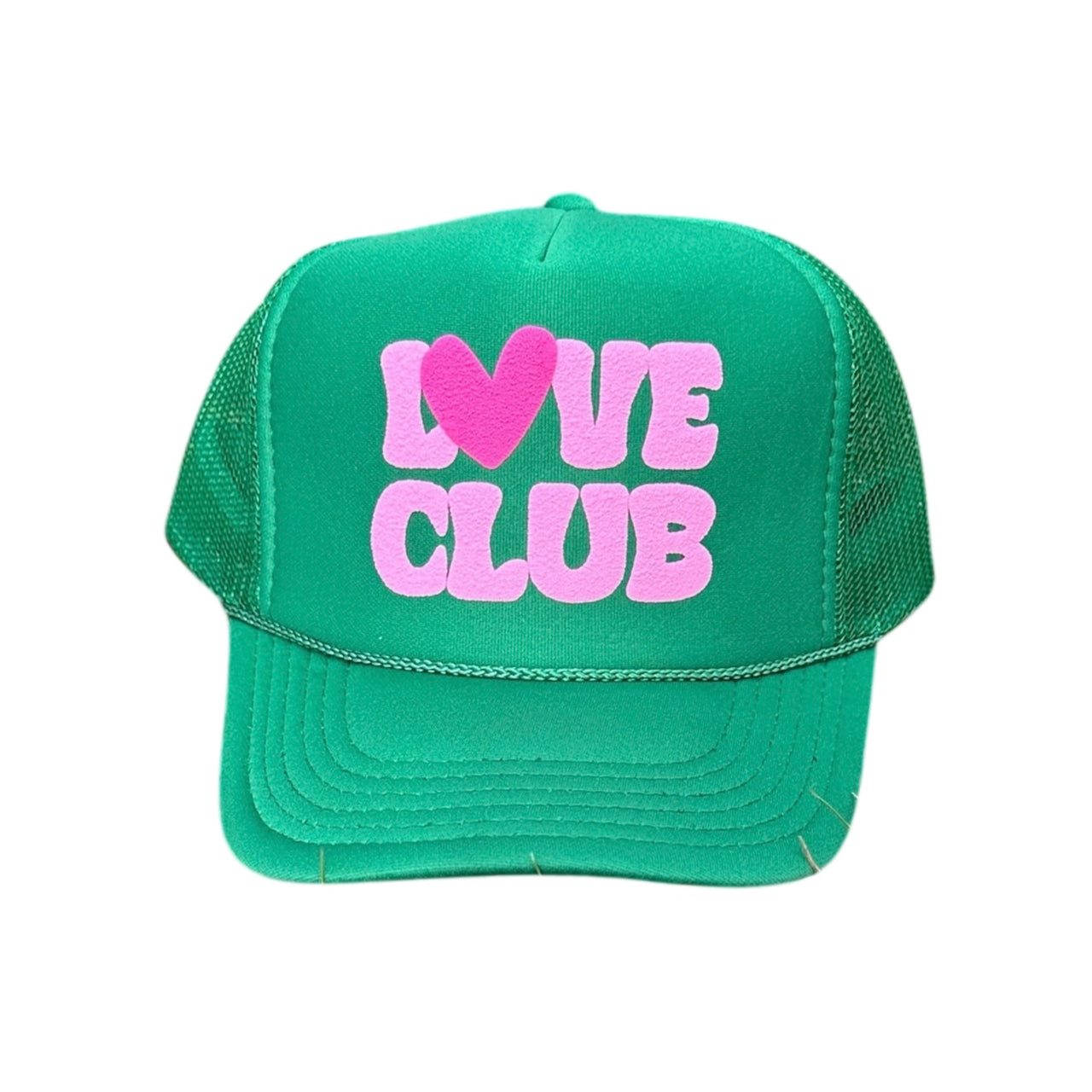 Love Club (puff) - Cactus Green Trucker Hat